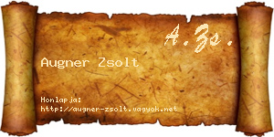 Augner Zsolt névjegykártya